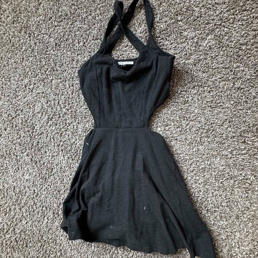 Forever 21 Black Halter Sundress for Cocktail